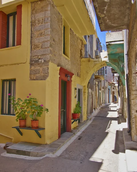 Picturesque alley, Greece — Stock Photo, Image