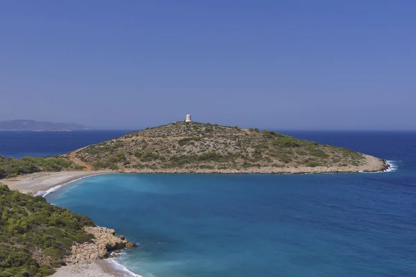 Stranden och halvön, chios island Grekland — Stockfoto