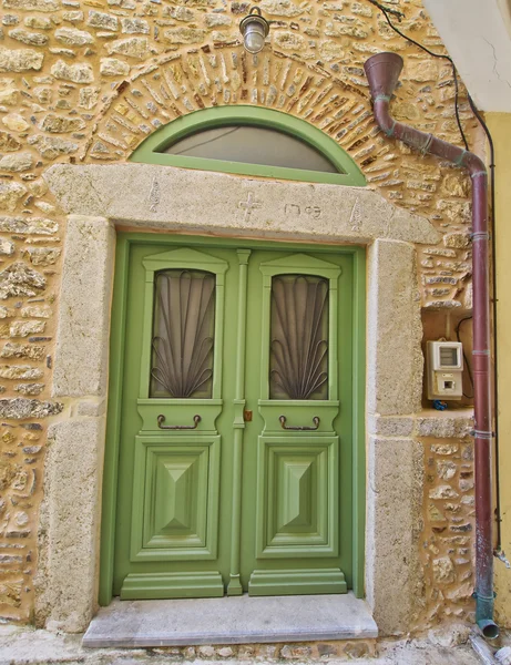 Door, Chios island, Greece — Stock Photo, Image
