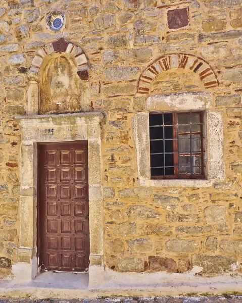 Güzel evin girişinde, Sakız Adası — Stok fotoğraf
