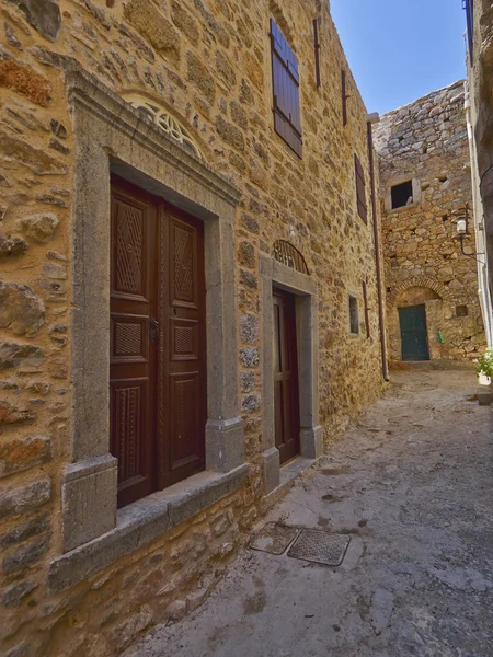 Picturesque alley, Chios island — Stock Photo, Image