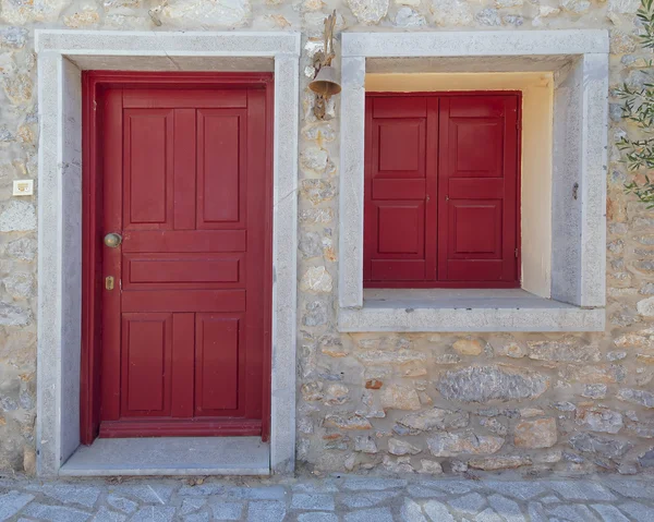 Entrada da casa, ilha de Chios — Fotografia de Stock