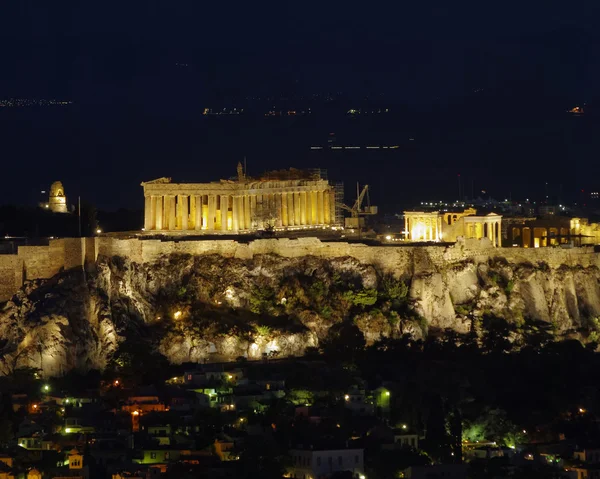 Partenón sobre la Acrópolis de Atenas, Grecia — Foto de Stock