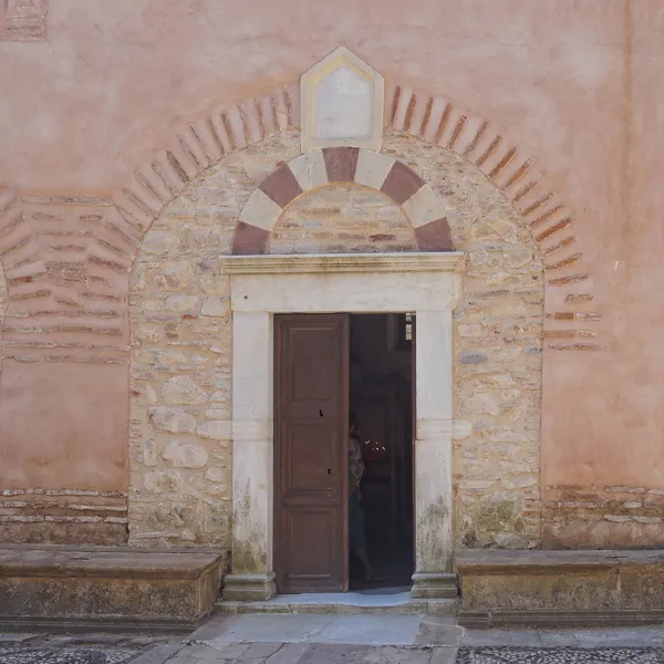 Medieval church entrance — Stock Photo, Image