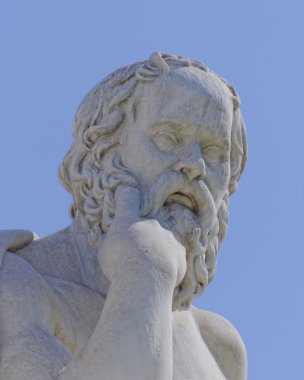 Socrates the philosopher statue clipart
