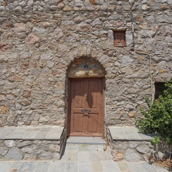 Dům fasáda, ostrov chios, Řecko — Stock fotografie
