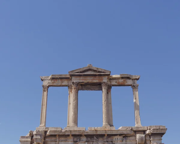 Detalhe do portão de Hadrians, Atenas Grécia — Fotografia de Stock