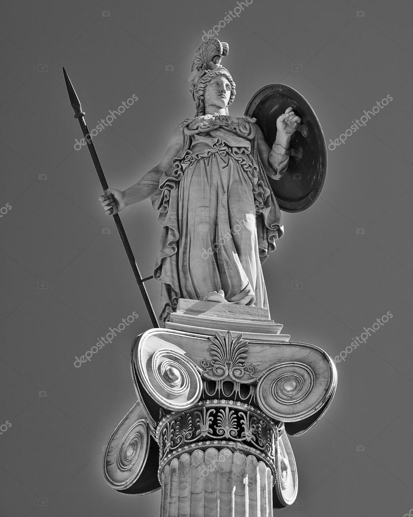Athéna, la déesse grecque antique de la sagesse et la science — Photographie DimitriosP © 39746127