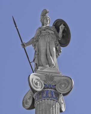 Athena the goddess of wisdom and science clipart