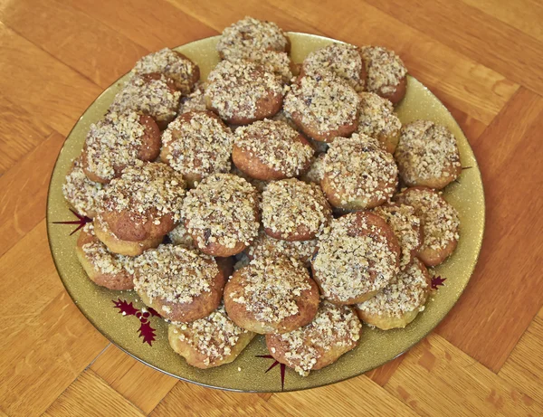 Melomacarona, biscoitos de Natal gourmet grego — Fotografia de Stock