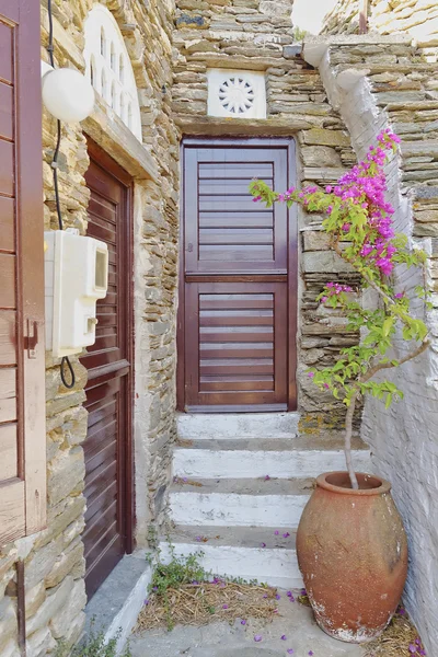 Hus entré, Grekland — Stockfoto