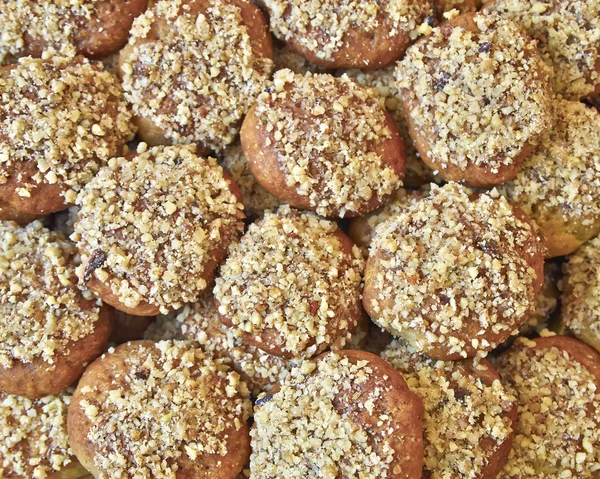Изысканное греческое рождественское печенье с греческими орехами и медовым сиропом — стоковое фото