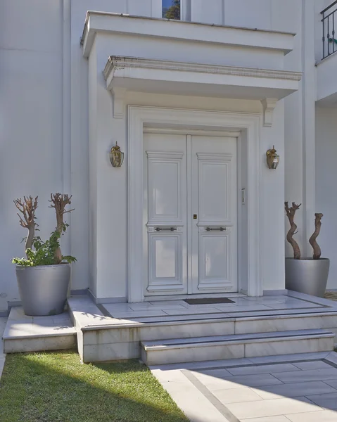De ingang van het huis, Athene Griekenland — Stockfoto