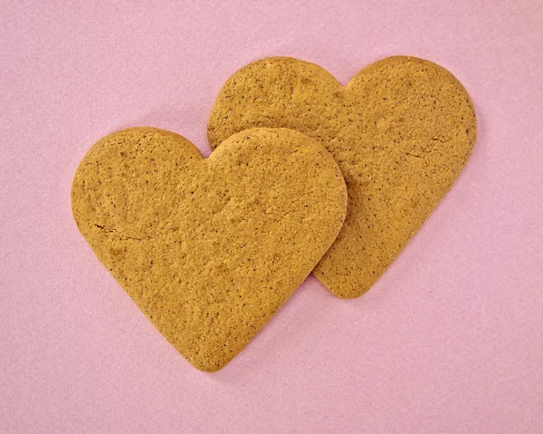 Cookies em forma de coração — Fotografia de Stock