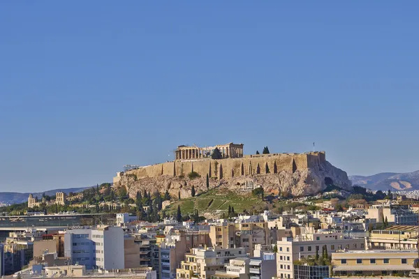 Acropoli e paesaggio urbano di Atene, Grecia — Foto Stock