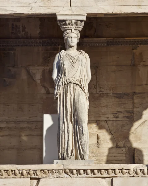 KARYATID antik staty, Aten — Stockfoto