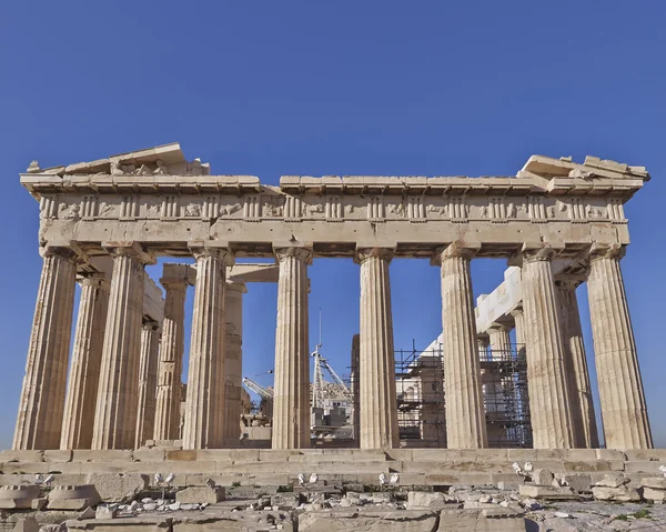 Partenón antiguo templo, acrópolis de Atenas, Grecia — Foto de Stock