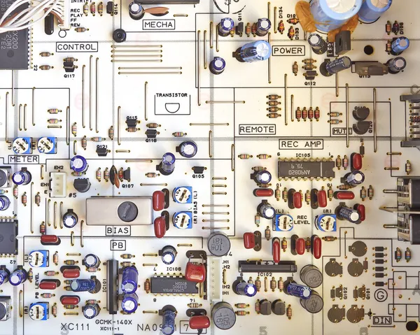 Electronic circuitry closeup — Stock Photo, Image