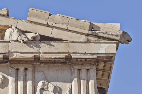 Dettaglio frontone ovest del partenone — Foto Stock