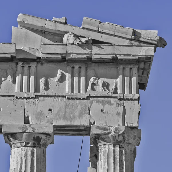 Parthenon west pediment detail — Stock Photo, Image