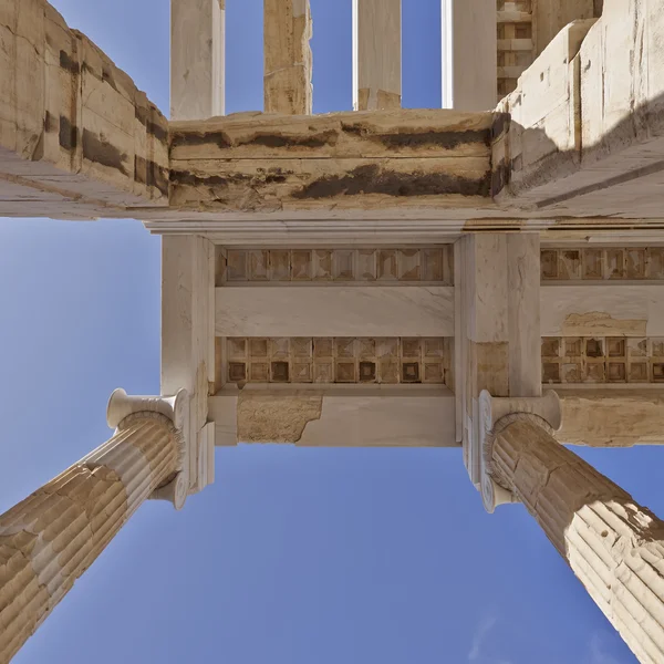 Soffitto di antico edificio greco — Foto Stock