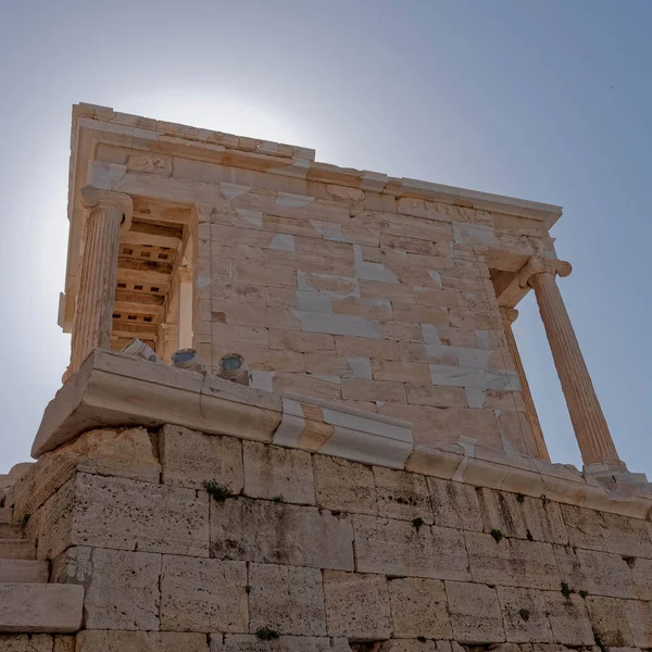 Athene Griekenland Athena Nike Zegevierend Kleine Tempel Met Ionische Stijl — Stockfoto