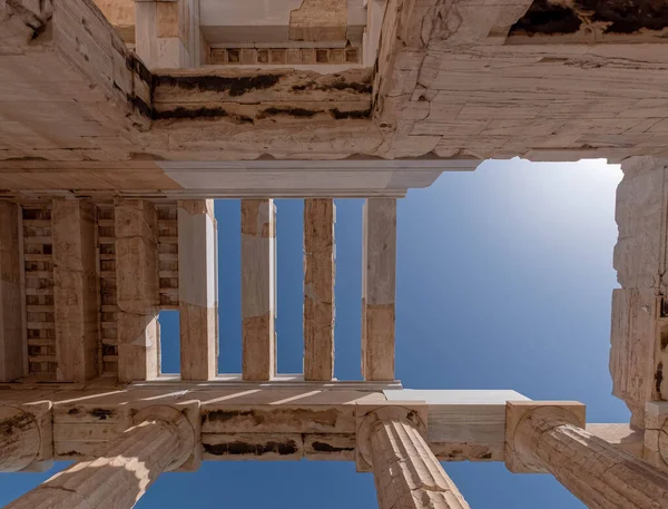 Athena Nike Antik Yunan Tapınağı Atina Akropolü Yunanistan — Stok fotoğraf