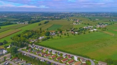 Modüler, Modüler Home Park ve Tarım Alanlarının Yüksek İrtifa Görünümü