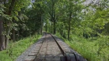 Lokomotif Treni Giderken İnek Kapanı 'ndan Buhar Makinesi Görünümü