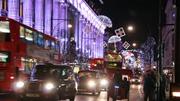 Χριστούγεννα στο Λονδίνο — Αρχείο Βίντεο