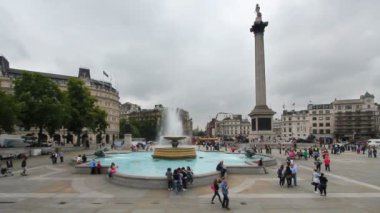 Londra, İngiltere 'deki Trafalgar Meydanı