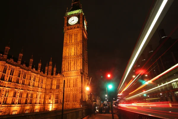 Big Ben på natten — Stockfoto