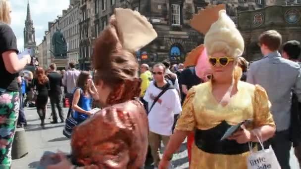 Edinburgh festival franja — Vídeo de Stock