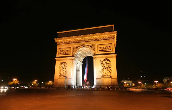 Arco do triunfo à noite — Fotografia de Stock