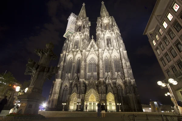 Geceleri kolonya katedrali — Stok fotoğraf