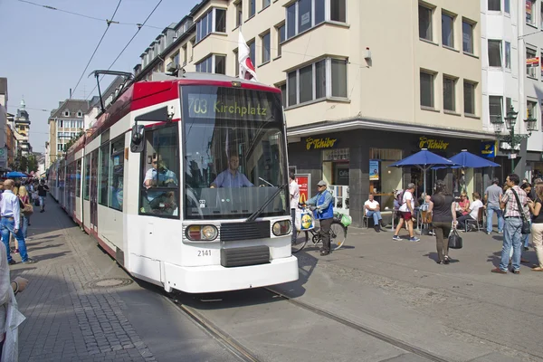 Dusseldorf tramvay — Stok fotoğraf