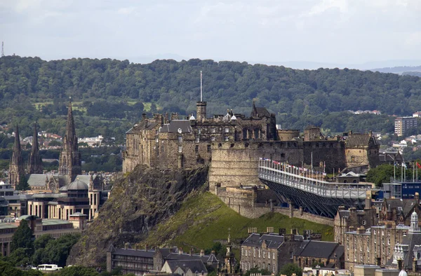 Kasteel van Edinburgh en tattoo — Stockfoto