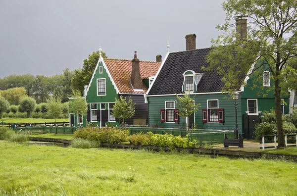 Casas en Zaanse Schans, Holanda —  Fotos de Stock