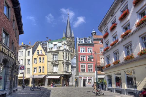 Aachen street in deutschland — Stockfoto