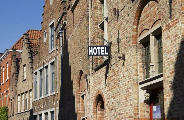Hotel in Brugge, België — Stockfoto