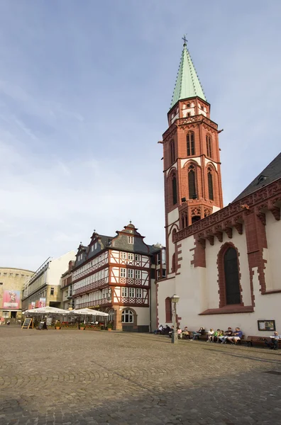 Nikolai kirche in frankfurt — Stockfoto