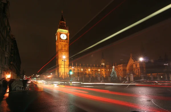 Big Ben på natten — Stockfoto
