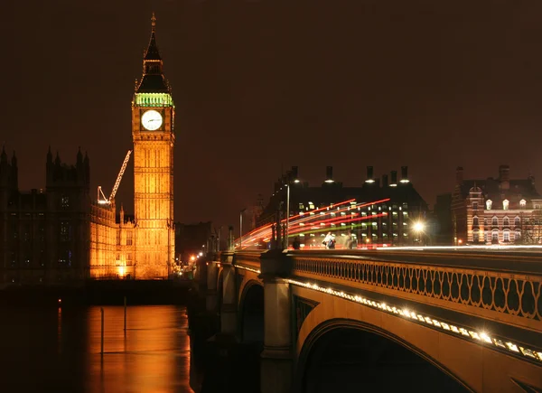 Big Ben 's nachts — Stockfoto