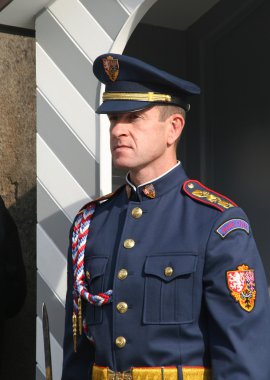 Prag Kalesi 'ndeki muhafızlar