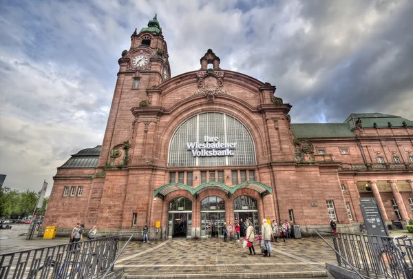 Stazione ferroviaria di Wiesbaden — Foto Stock