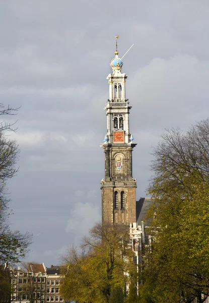 Turm der Westkirche, amsterdam — Stockfoto