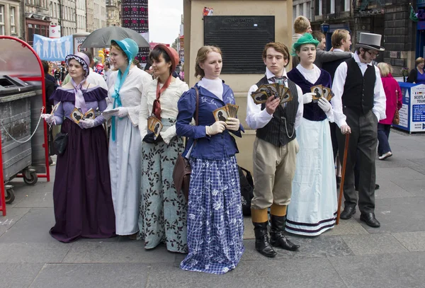 Victorianos en Edinburgh Festival Fringe — Foto de Stock