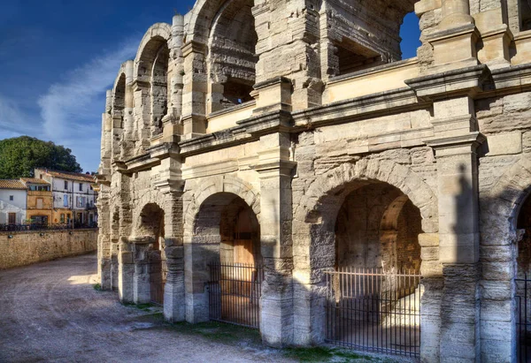 Het Oude Romeinse Amfitheater Van Arles Frankrijk — Stockfoto