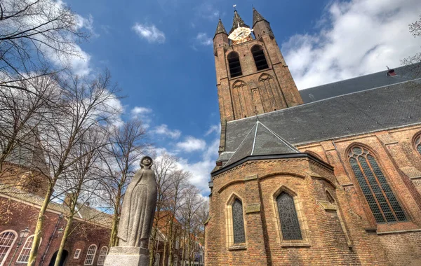 Delft, Hollanda 'daki Oude Kerk Kilisesi