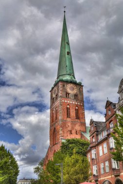 Lubeck, Germanu 'daki St. Jakobi kilisesi.